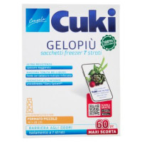 Cuki Congela Gelopiù sacchetti freezer 7 strati Formato Piccolissimo 17 x 22 cm 40 pz