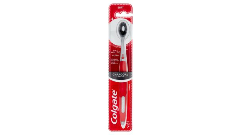 Colgate spazzolino sbiancante Max White Ultra al carbone, morbido