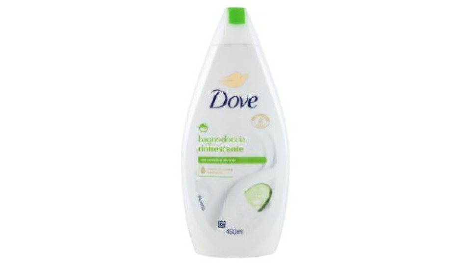 Dove bagnodoccia rinfrescante con cetriolo e tè verde 450 ml