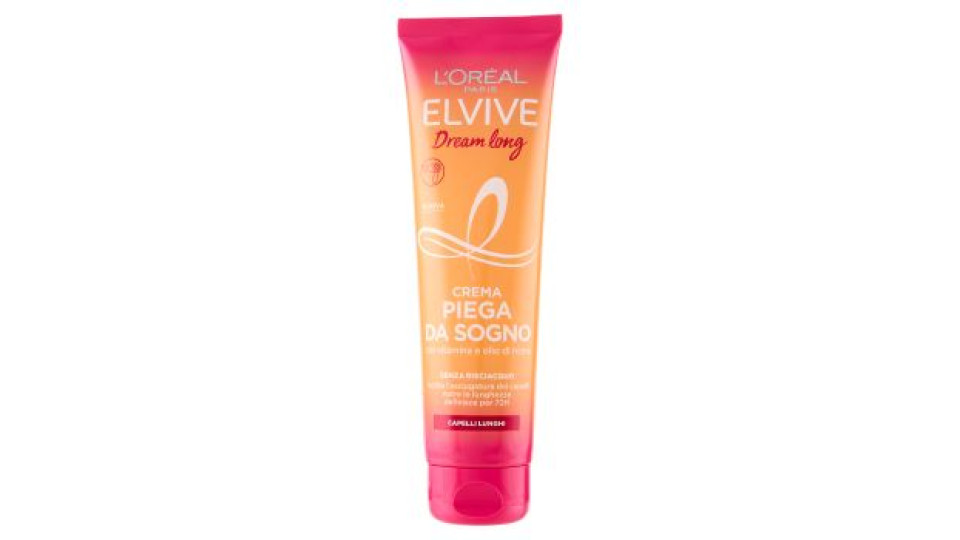 Elvive Dream long Crema Piega da Sogno con vitamina e olio di ricino, per Capelli Lunghi, 150 ml