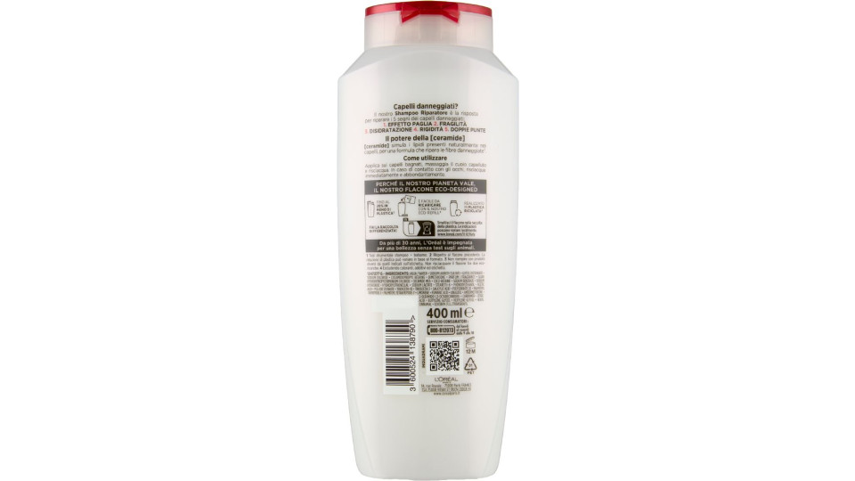 Elvive Total Repair 5 Shampoo Riparatore, per Capelli Danneggiati, 300 ml