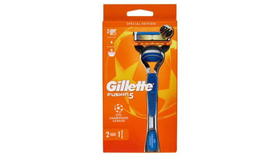 Gillette Fusion5 Rasoio da Uomo a 5 Lame, 1 Manico + 4 Lamette