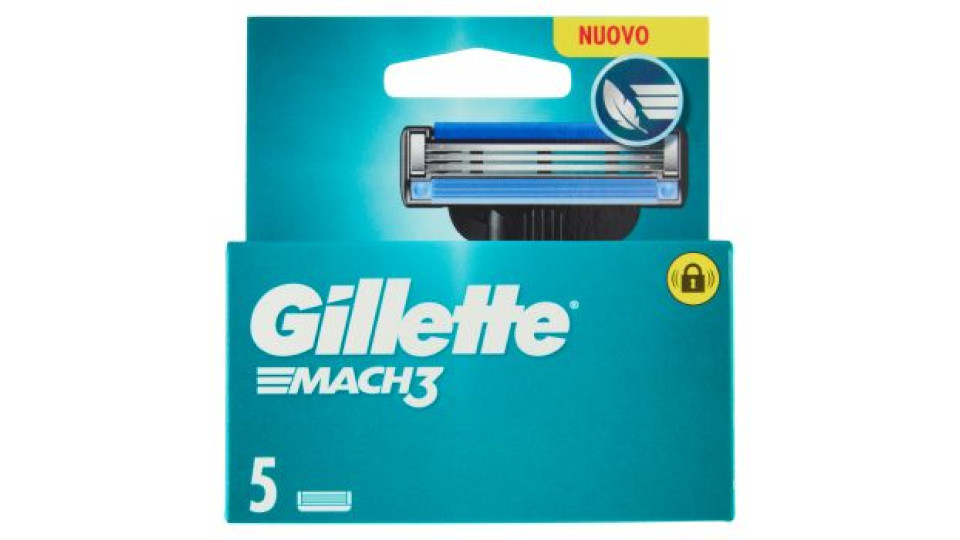 Gillette Mach3 Lamette di ricambio per Rasoio da Uomo, 7 Ricariche