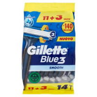 Gillette Rasoio Uomo Blue3 Smooth Usa e Getta a 3 Lame, Confezione da 8 rasoi + 4 Gratis = 12 Rasoi