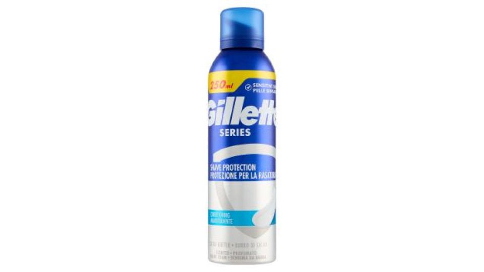 Gillette Series Schiuma da Barba Ammorbidente, 200 + 50ml Gratis
