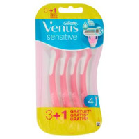 Gillette Venus Extra Comfort Sensitive Rasoio Donna Usa e Getta 3 Lame 3 Rasoi + 1 Gratis = 4 Rasoi