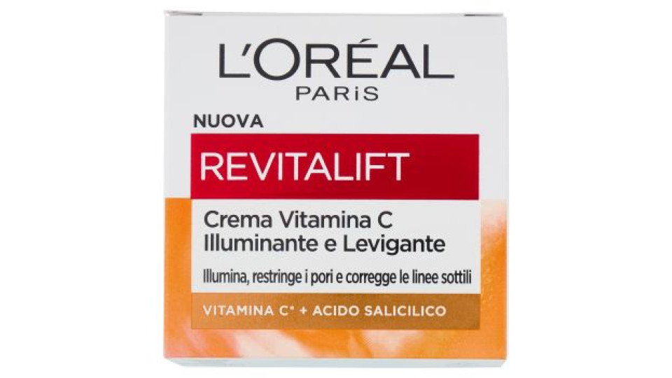 L'Oréal Paris Revitalift Clinical Crema Viso Vitamina C Illuminante e Levigante, 50 ml