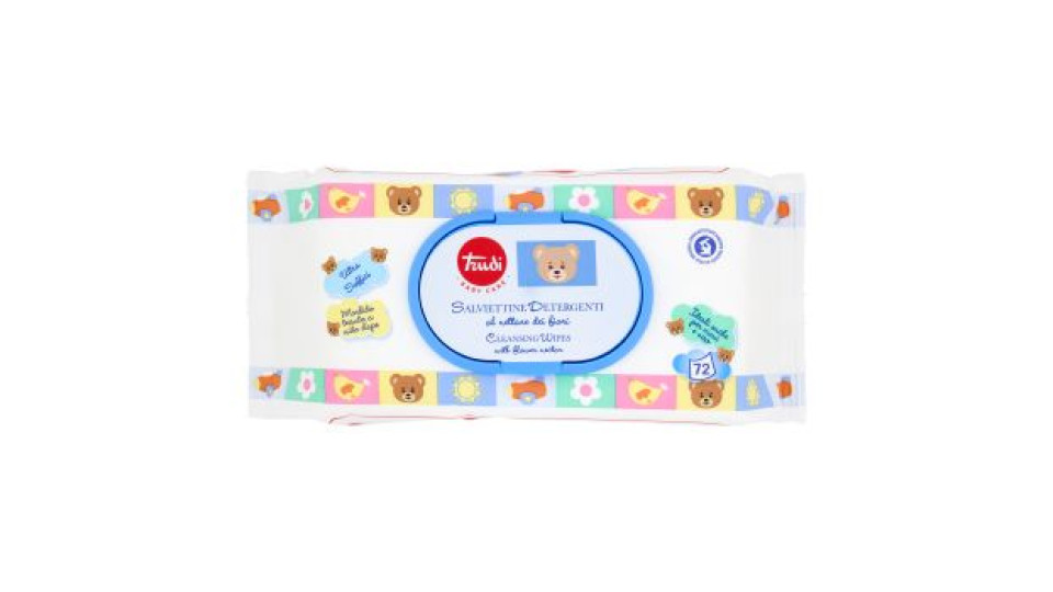 Trudi Baby Care Salviettine Detergenti al nettare dei fiori 72 pz