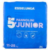 Esselunga, Baby pannolini taglia 5 junior (11-25 Kg)