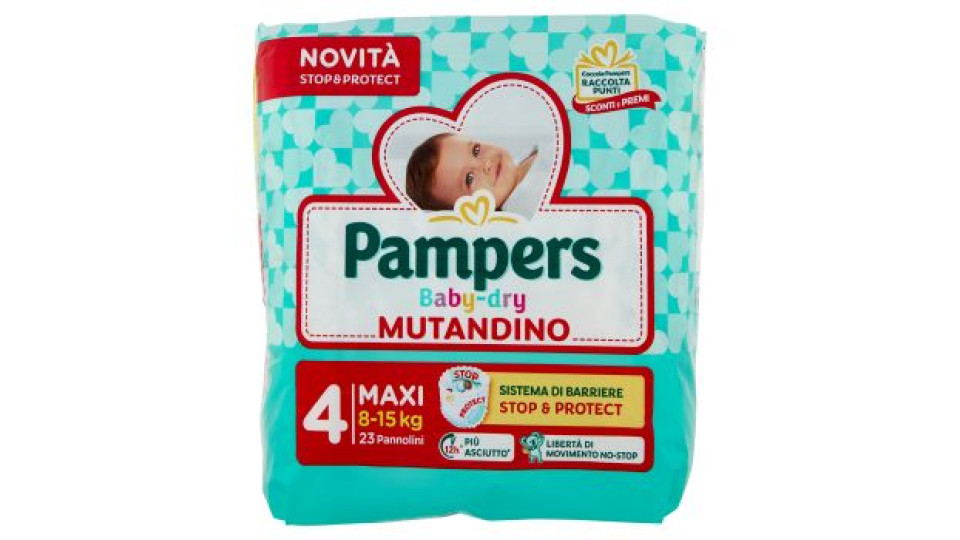 Pampers Baby-dry Mutandino Maxi 16 pz