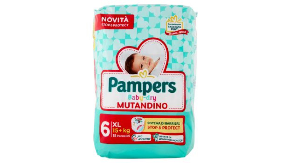 Pampers Baby-dry Mutandino XL 14 pz