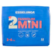 Esselunga, Baby pannolini taglia 2 mini (3-6 Kg)