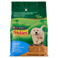 PURINA FRISKIES Cane Junior Con Pollo e Verdure e con Latte 3 Kg
