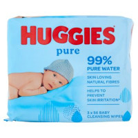 Huggies pure Baby Cleansing Wipes 56 pz
