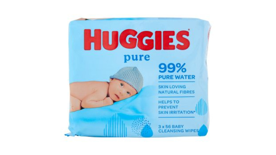 Huggies pure Baby Cleansing Wipes 56 pz