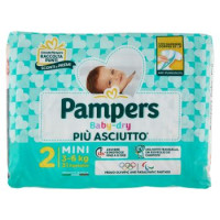 Pampers, Baby-Dry taglia 2 mini (3-6 Kg)