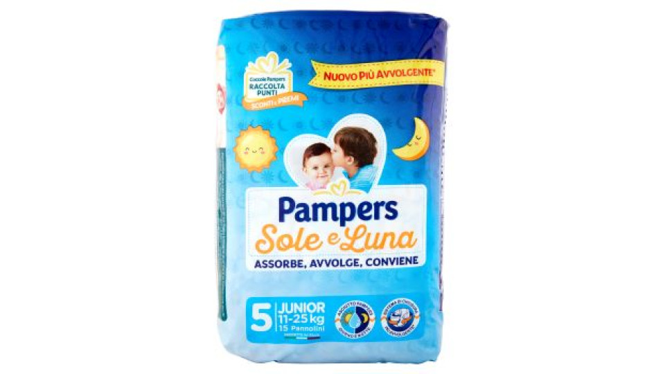 Pampers Sole e Luna Junior x16