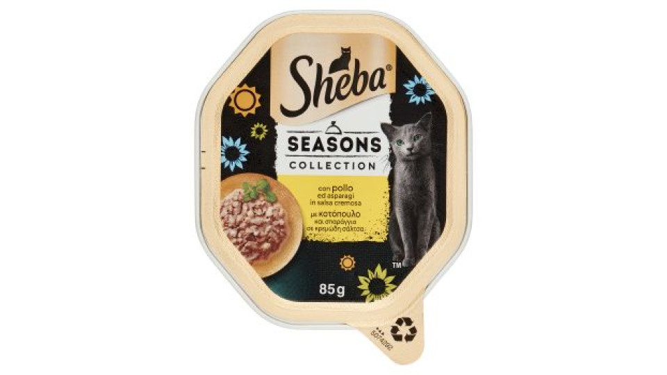 Sheba Seasons Collection in salsa cibo umido gatto Agnello e Verdure 85g