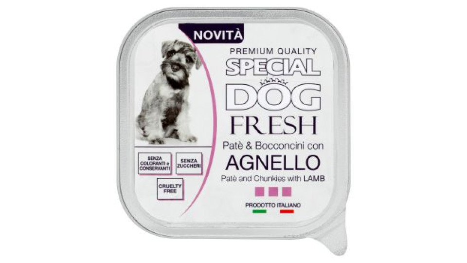 Special Dog Fresh Patè & bocconcini con agnello 150 g