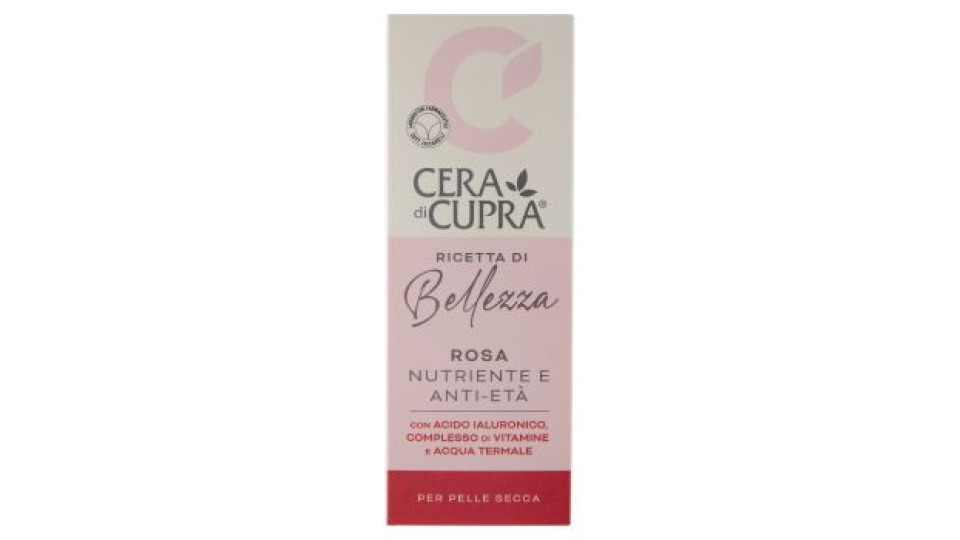 Cera di Cupra Ricetta di Bellezza Rosa Crema ricca e nutriente, per pelli secche