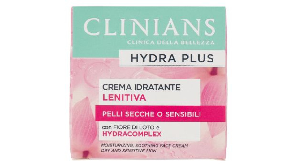 Clinians Hydra Plus Crema Idratante Lenitiva Pelli Secche o Sensibili