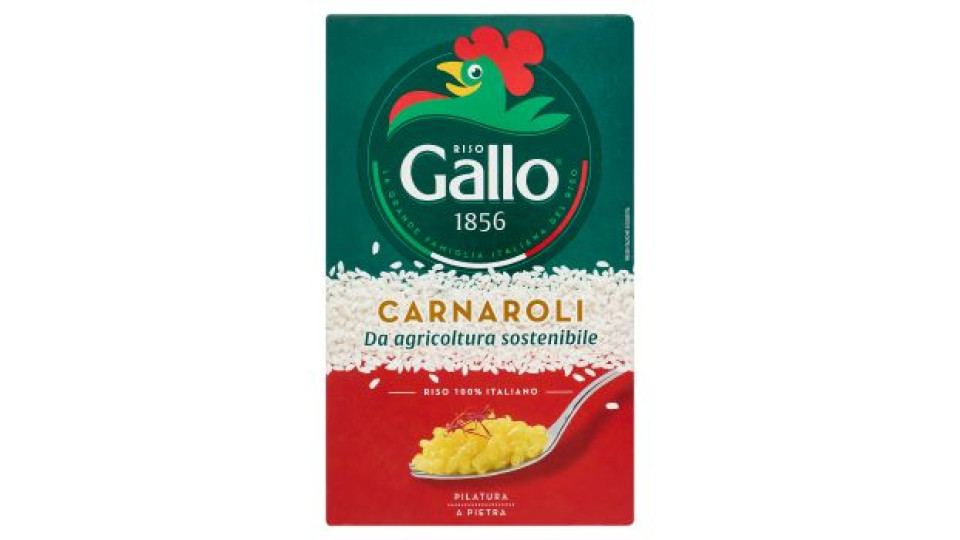 Riso Gallo Carnaroli da agricoltura sostenibile 1 kg