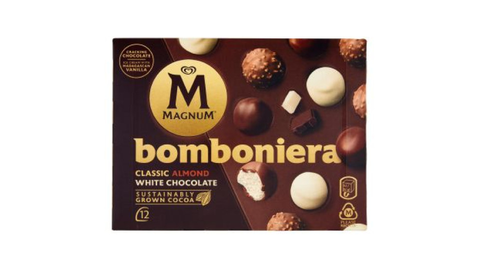 Magnum Bomboniera Classic Almond White 12 gelati