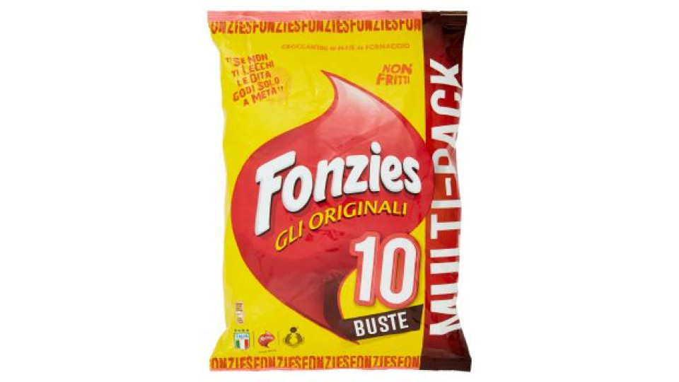 Fonzies Gli Originali Croccantini di Mais al Formaggio Multipack 9 buste - 211,5g