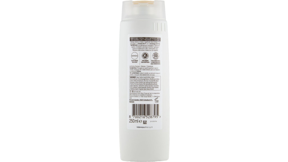 Pantene Pro-V Antiforfora 3 in 1 Shampoo + Balsamo + Trattamento Active Nutri-Plex 250 ml