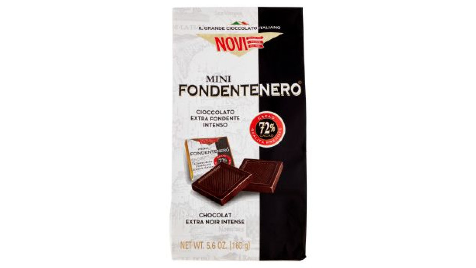 Novi ovetti Fondentenero l'originale Cioccolato extra fondente intenso 160 g
