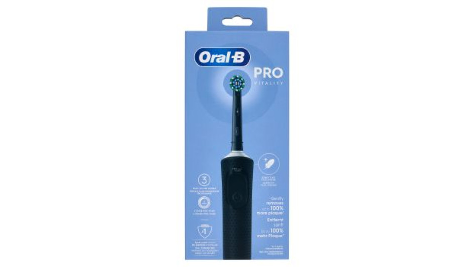 Oral-B Spazzolino Elettrico Denti Ricaricabile Pro Vitality Nero