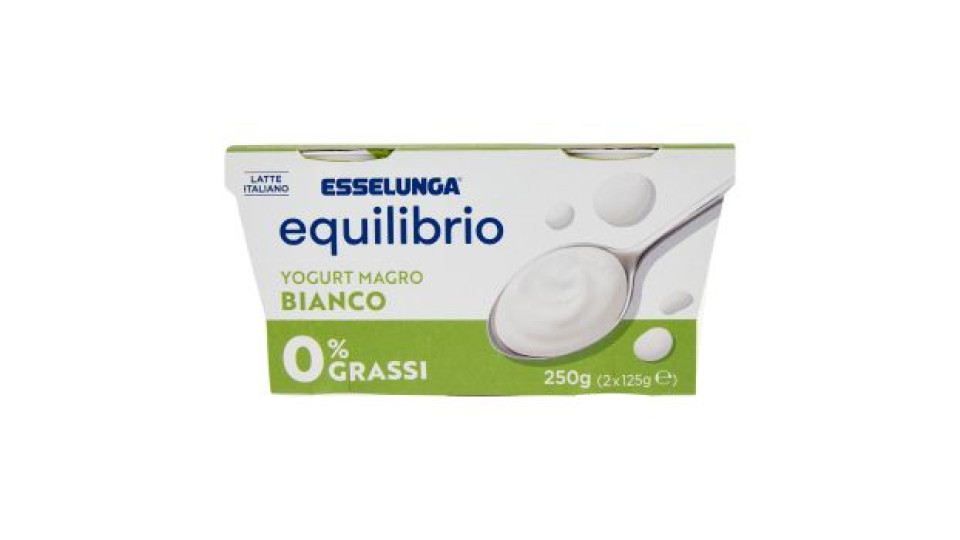 Esselunga, yogurt magro 0,1% di grassi bianco