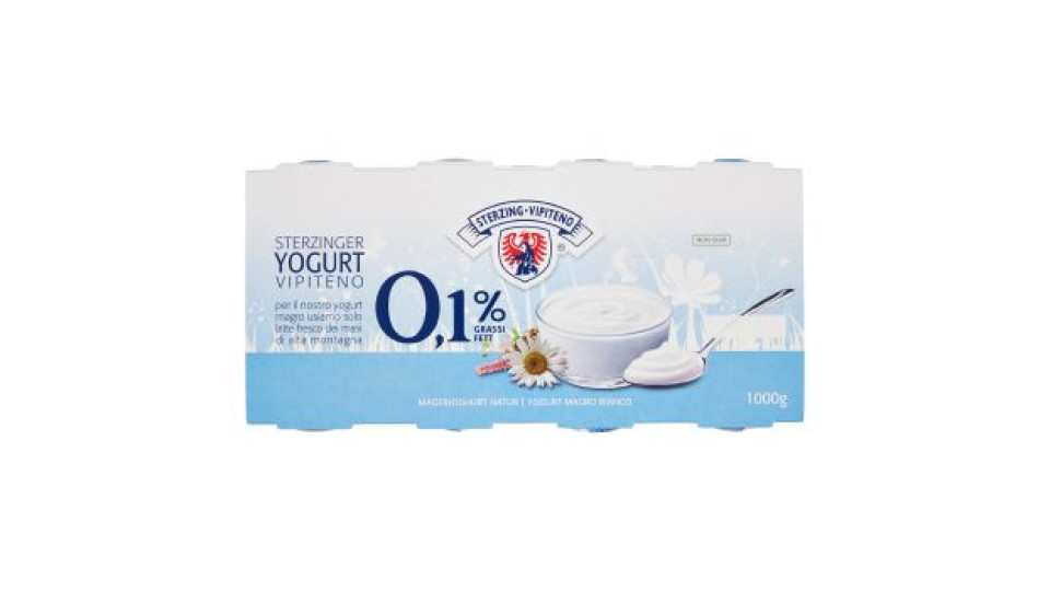 Sterzing Vipiteno, 0,1% grassi yogurt magro bianco