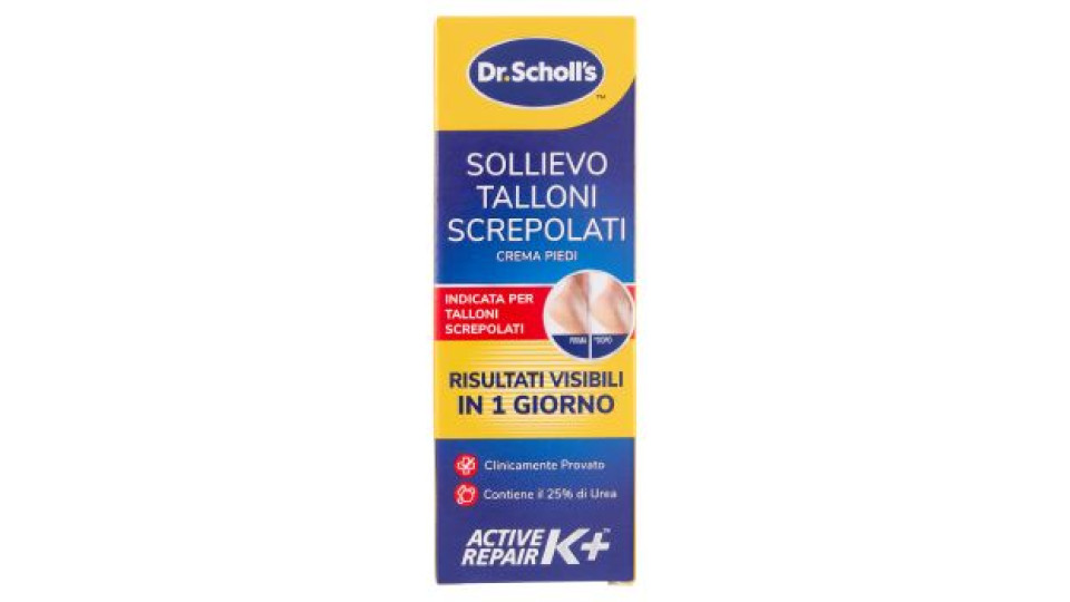 Scholl Secchezza Crema per talloni screpolati Active Repair K+ 60 ml