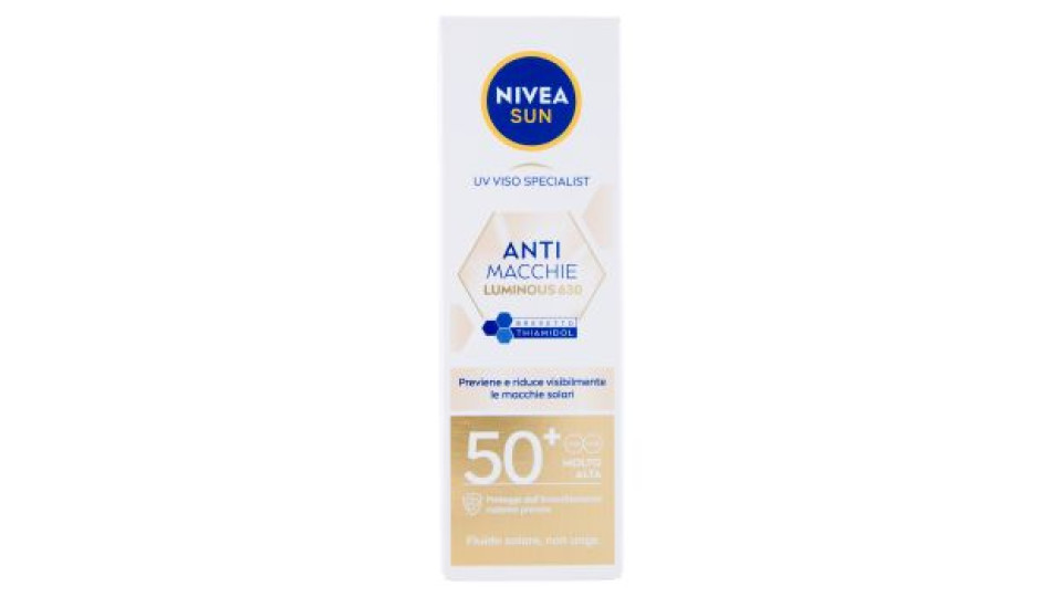 Nivea Sun Anti Macchie Lumionous630 Fluido Solare FP 50+ Molto Alta 40 ml