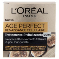 L'Oréal Paris Crema Viso Notte Age Perfect Reinassance Cellulaire, Trattamento Ricostituente Notte, Pelli Mature, 50 ml, Confezione da 1