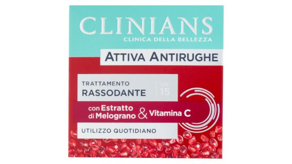 Clinians Antirughe Trattamento Rassodante Giorno con Estratto di Melograno