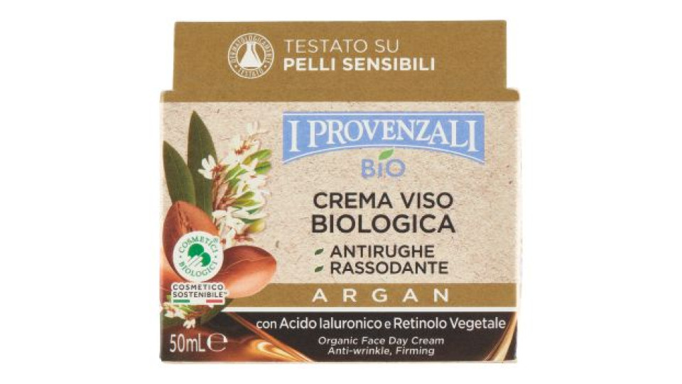 I Provenzali Bio Crema Viso Antirughe Biologica Argan