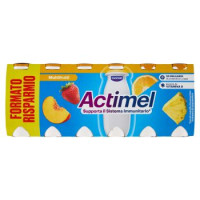 ACTIMEL, Yogurt da Bere con Vit B6 e D per il Sistema Immunitario, gusto Fragola, 12X100G