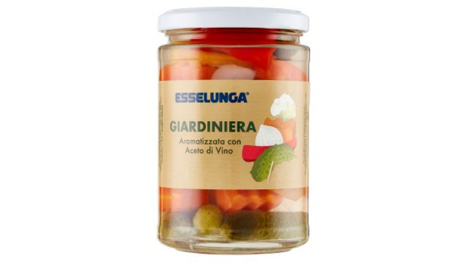 Esselunga, giardiniera aromatizzata con aceto di vino