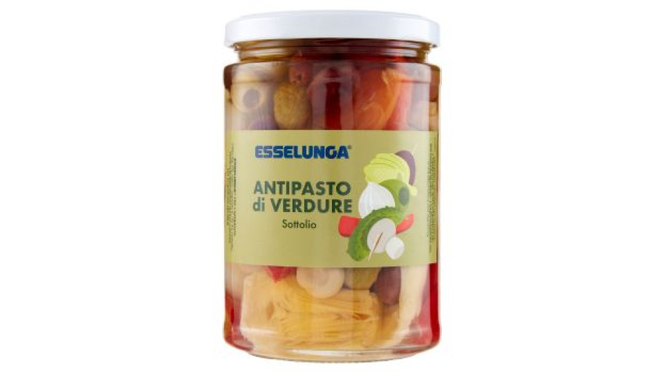 Esselunga, antipasto di verdure in olio di oliva