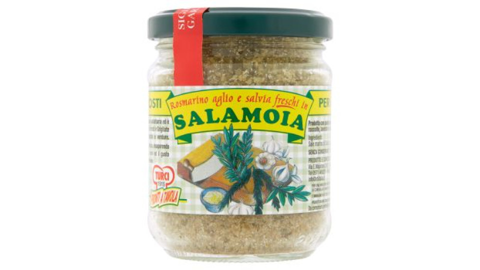 Turci, rosmarino aglio e salvia in salamoia