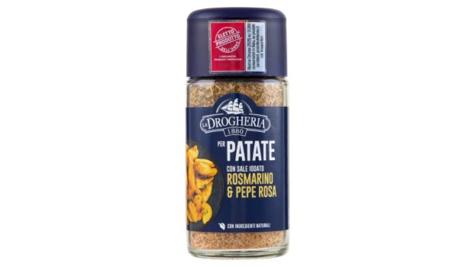 La Drogheria 1880 per Patate con Sale Iodato Rosmarino & Pepe Rosa 85 g