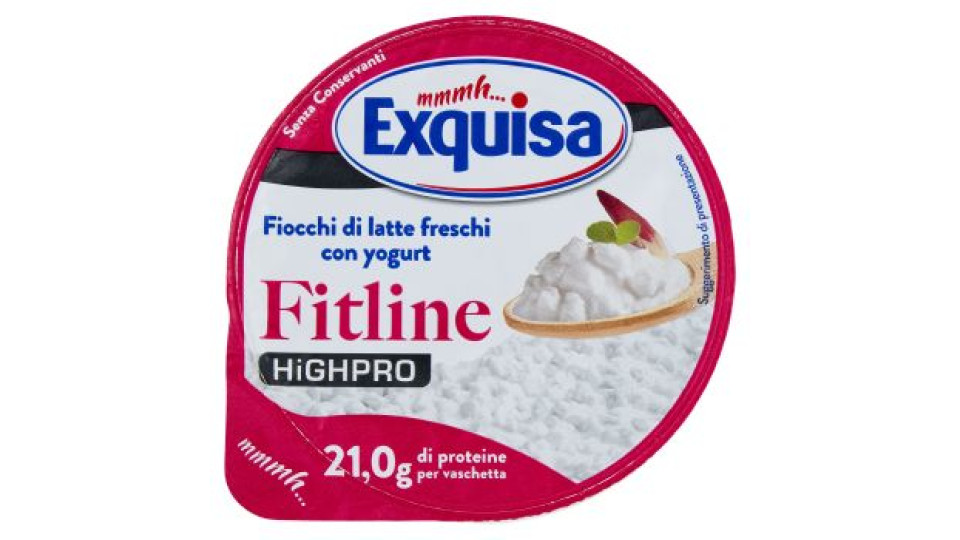 Exquisa Fitline Fiocchi di Latte Freschi con Yogurt 150 g