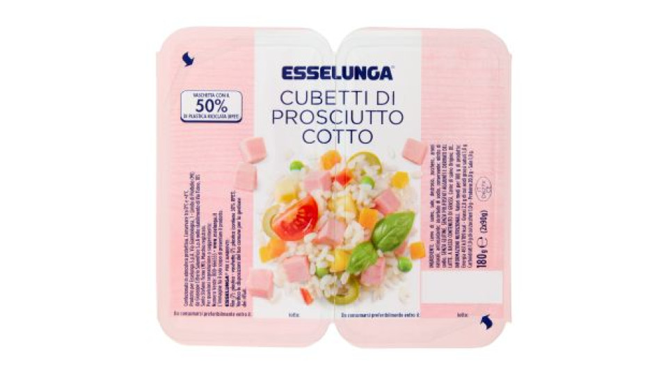 Esselunga, cubetti di prosciutto cotto