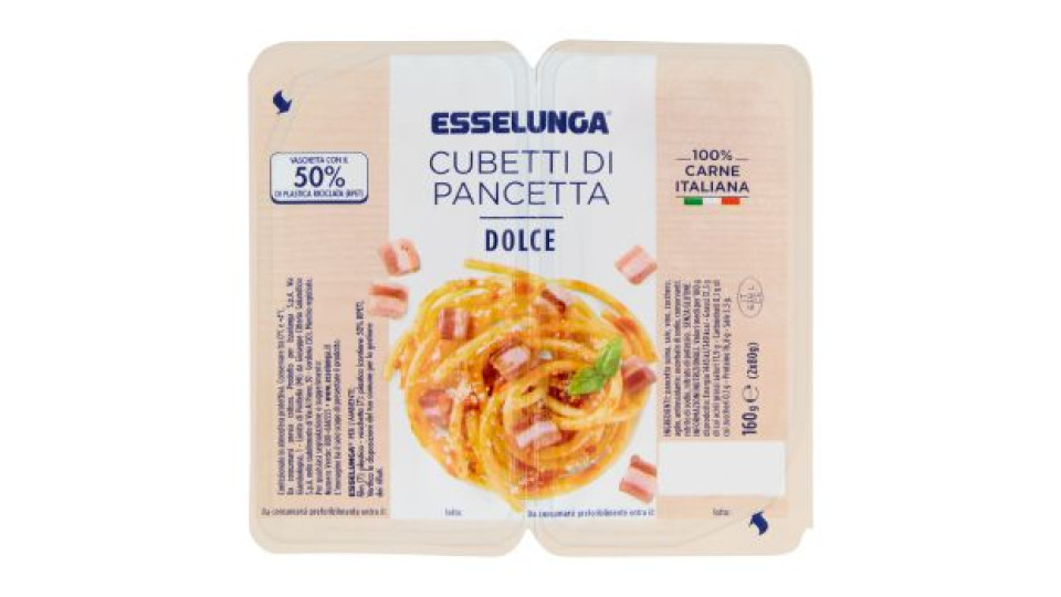 Esselunga, cubetti di pancetta dolce