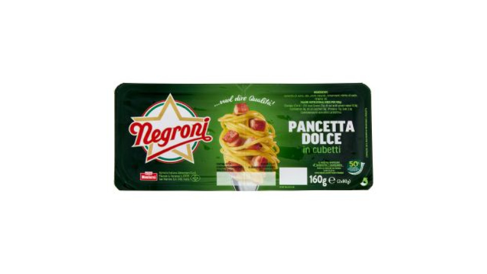 Negroni Pancetta Dolce in Cubetti