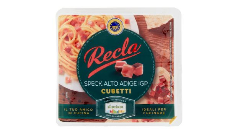 Recla, Speck Alto Adige a cubetti