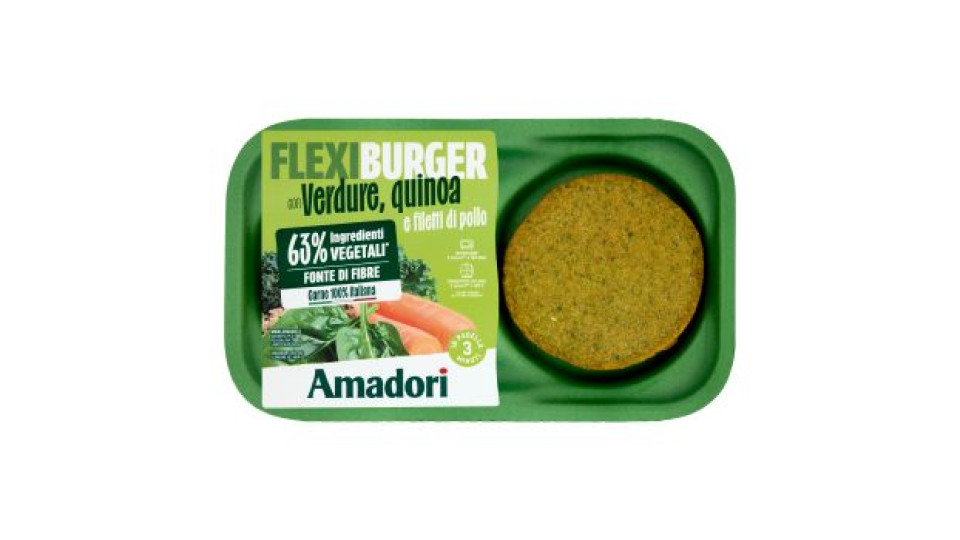 Amadori Hamburger con Verdure, Quinoa & Filetti di Pollo
