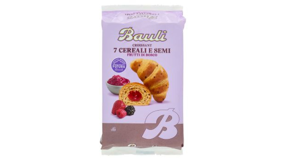 Bauli Croissant 7 Cereali E Semi Frutti Di Bosco 6 X 45 G